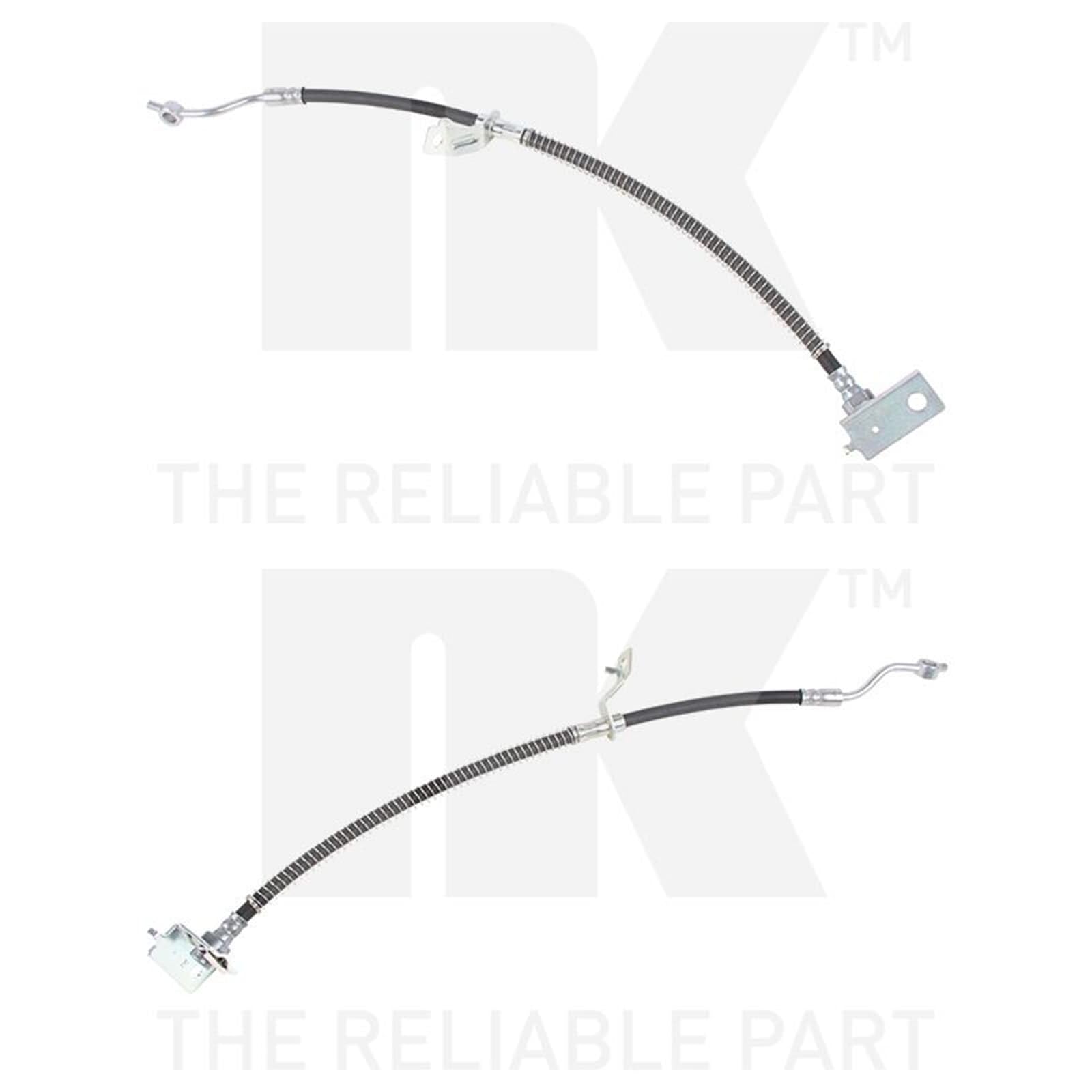 2X NK Bremsschlauch vorne links rechts | 8534105 + 8534106 Kompatibel mit ix20 (jc)