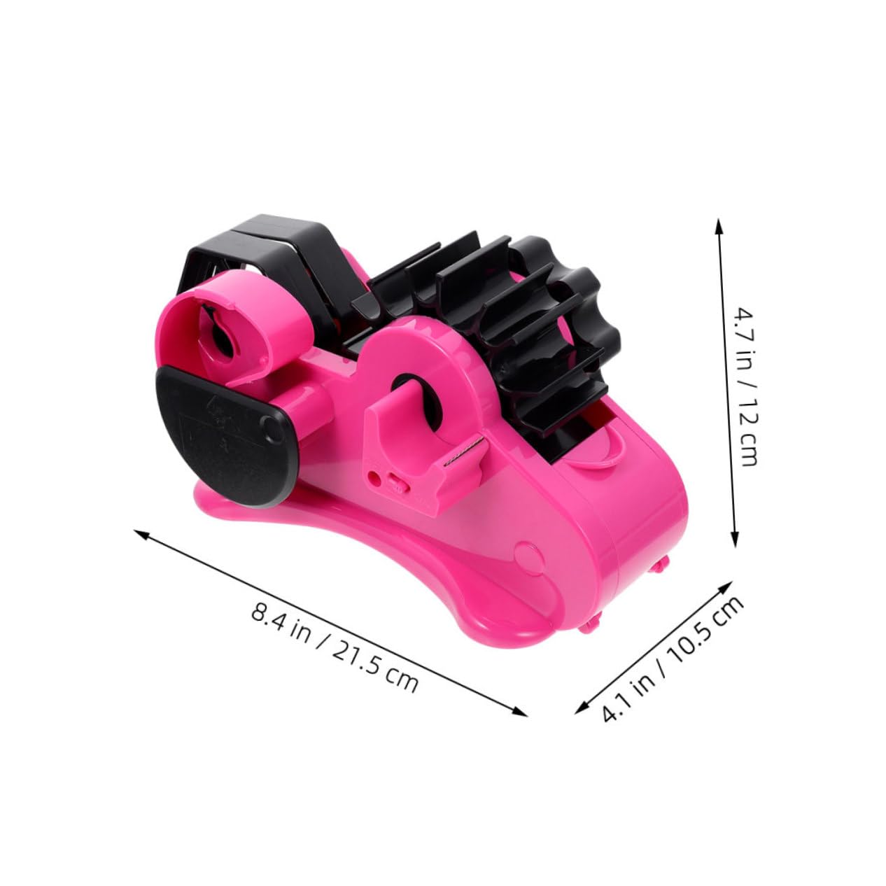 Angoily 3 Pezzi Dispenser per Nastro Adesivo Semi Acciaio Inossidabile con Base Antiscivolo per Nastro e Taglierina Pratica per Ufficio e Progetti Creativi