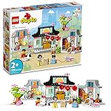 LEGO DUPLO Learn About Chinese Culture 10411 Bricks Set with Toy Panda and Family Figures, Educational Learning Toys for Toddlers Age 2 Plus Years Old