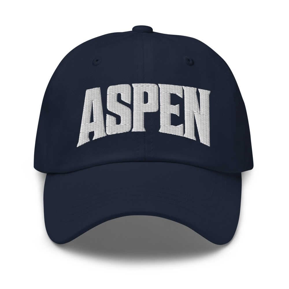 Aspen Baseball Cap Aspen Dad Hat Colorado CO Hat Embroidered Souvenir