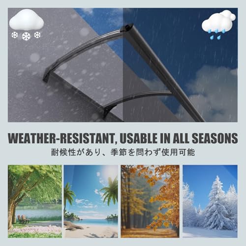Toldo para jardín con protección UV y cubierta impermeable para nieve 57x80 7