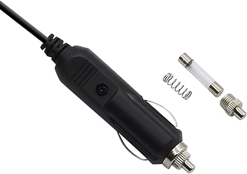 Miniatura 3 de QIANRENON 12V-24V 2A DC 0.138 in x 0.053 in Cable de cargador de coche encendedor de cigarrillos a 90 grados DC cargador de coche cable de