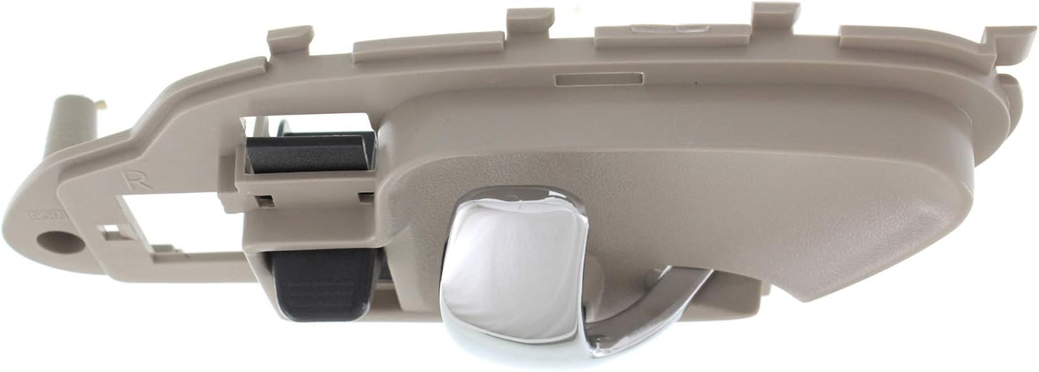 Garage-Pro Interior Door Handle Compatible with 1995-2000 Chevrolet Tahoe, Fits 1995-2000 GMC Yukon, Fits 1999-2000 Cadillac Escalade Front or Rear, Passenger Side Beige Bezel with Chrome Lever