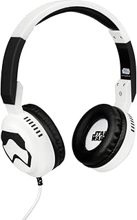 Tribe Star Wars Cuffie On-Ear pieghevoli con Microfono incorporato I Gaming Headset per Smartphone, PC, PS4 e Xbox - Stormtrooper