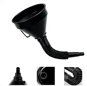 Funil Multiuso Combustível Óleo Ponta Flexível 145mm Uso Geral Automotivo Resistente Ponta Estreita