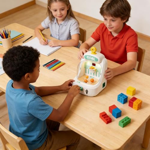 Juegos de interior contra el estrés con baloncesto de mesa educativo 3