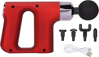 Percussion Deep Tissues Muscle Massager Gun - Portable Electric Massager for Relaxation T herapy, Fitness Massage Gun Small Handheld Massager, for Back Neck Pain Relief. (red)