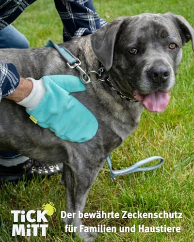 TiCK MiTT by TSG TickMitt Zecken-Handschuh (Müheloser Zecken Entferner für Mensch & Tier, Perfekt zum Zecken Entfernen ohne Chemie, Alternative zur Zeckenzange & Zeckenhalsband für Hunde)