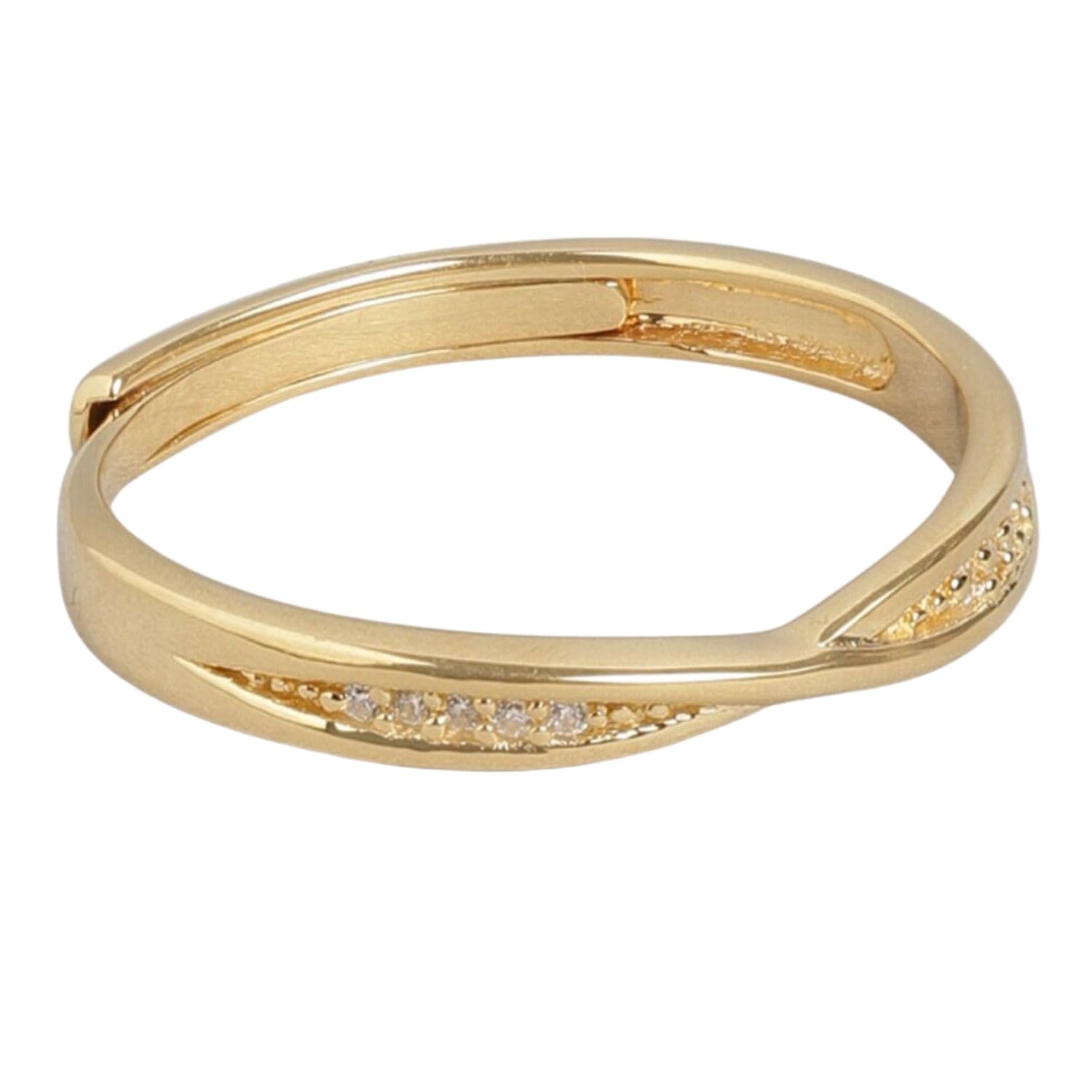 ZAVYA 925 Sterling Silver Designer Cubic Zirconia CZ Studded Gold Plated Adjustable Ring | Gift for Women & Girls | With Certificate of Authenticity & 925 Hallmark (B0C7KXMZR8) Amazon Price History, Amazon Price Tracker