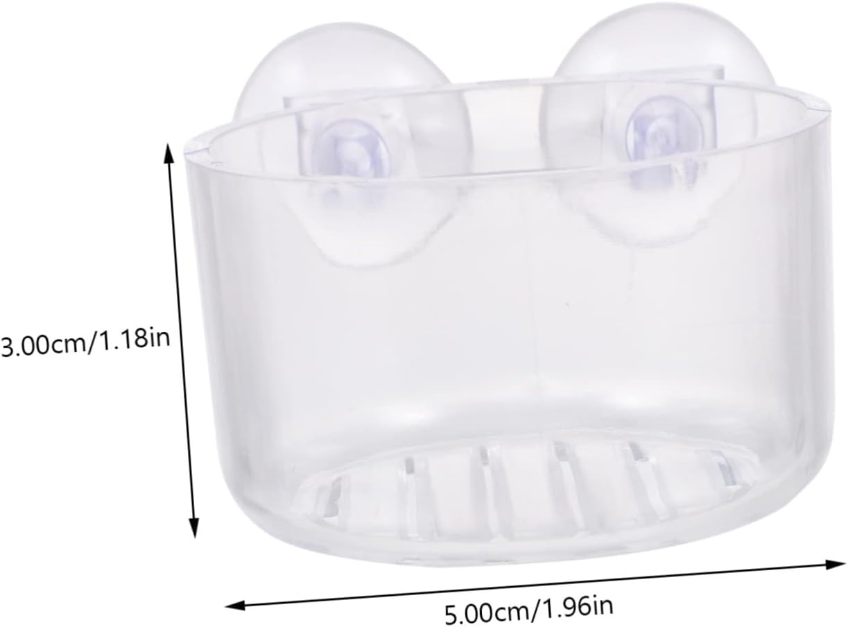 Levemolo 16pcs Red Aquarium Fish Feeding Cup Transparent Food Holder Cups Design for and Fish Food Easy to Install Feeding Tool