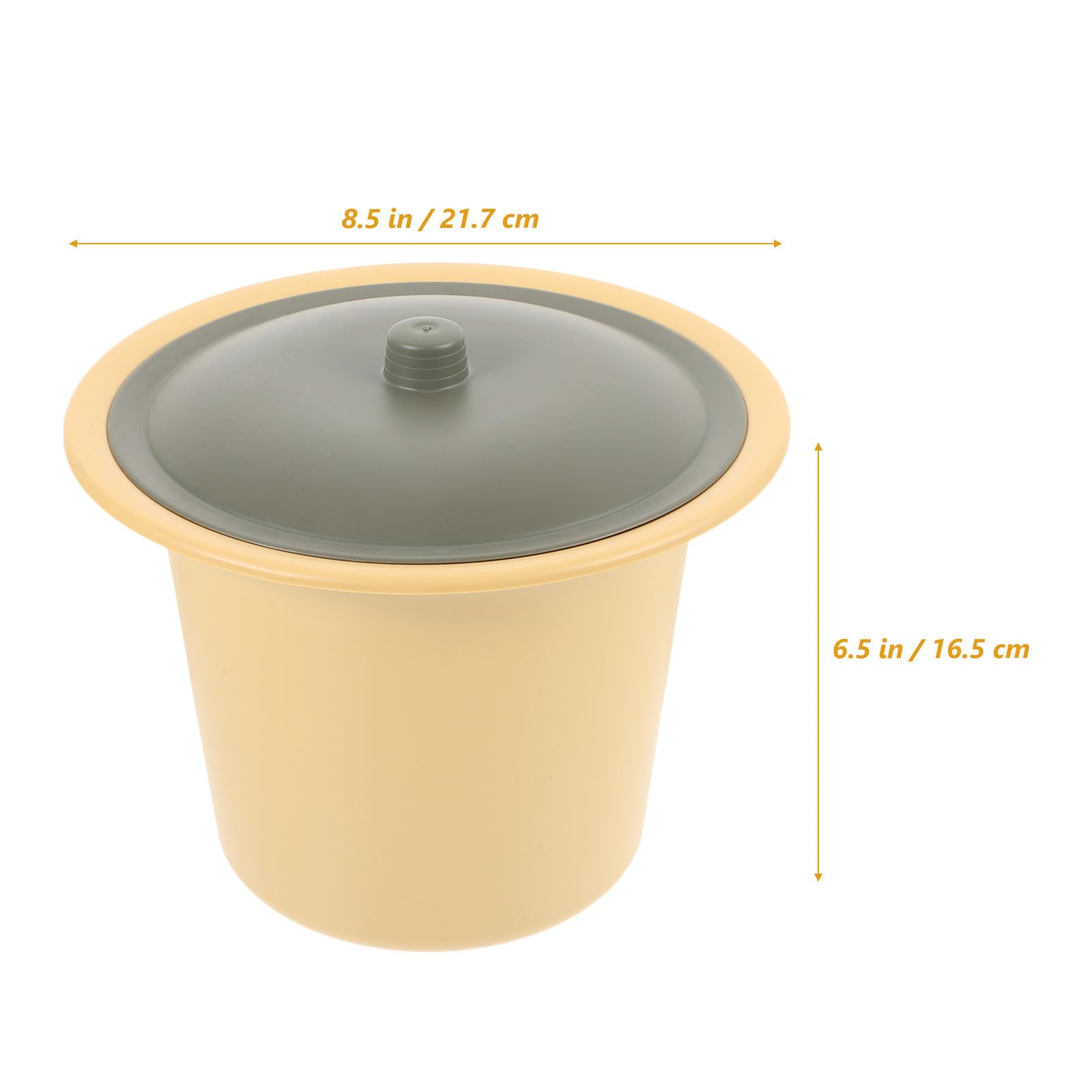 Bandeja portátil de plástico reutilizable con tapa para personas mayores y adultos, solución de orinal de viaje y hogar, diseño cómodo e higiénico para un uso fácil