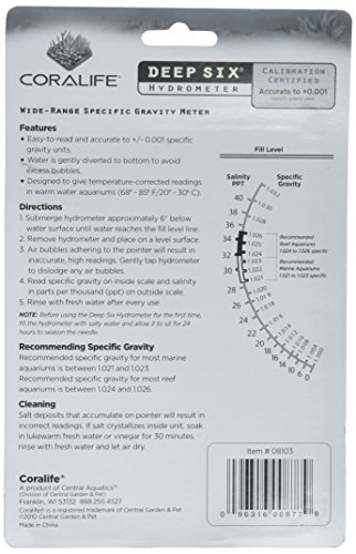 Coralife Energy Savers ACLAF877 Deep Six Hydrometer - Image 3