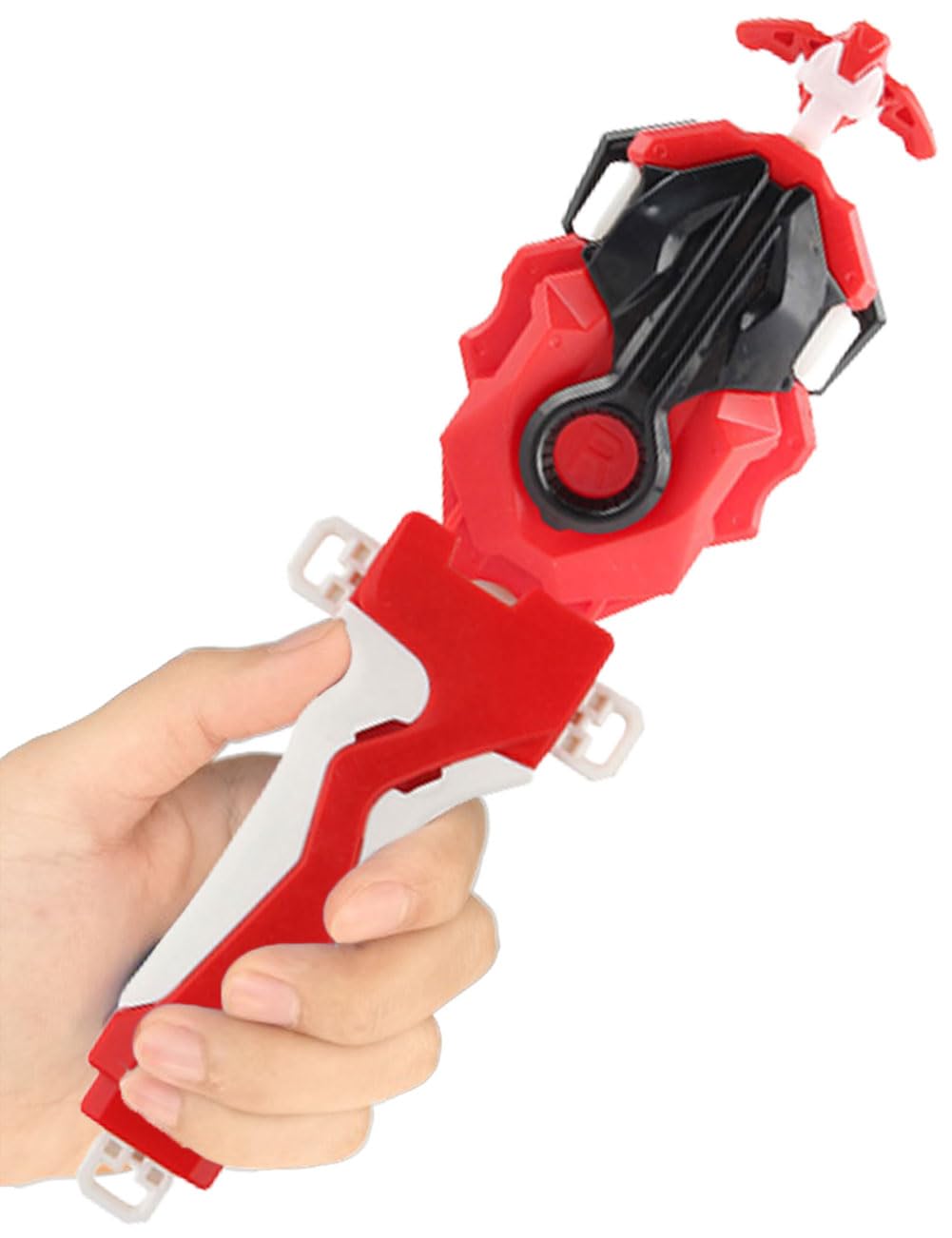 Bey Battling Blade Burst Launcher and Grip, B-184 Left Right Spin String Launcher Grip DB Layer System Compatible with All Bey Burst Series - Red