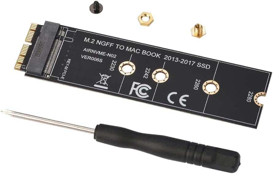 Electronics - M.2 NVME SSD Convert Adapter Card For Air Pro Retina 2013-2017 NVME/AHCI SSD Upgraded Kit For A1465 A1466 A1398 A1502