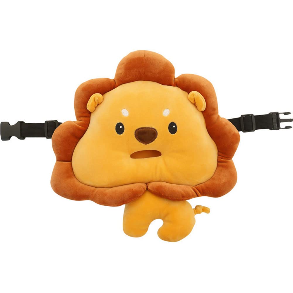 WAYUTO Lion Tissue Box Cotton Car Seat Paper Container Cute Soft Plush Animal Portable Napkin Holder Package Storage Case Tissue Cover Stuffed Toys for Home Car Bathroom Styling Accessories