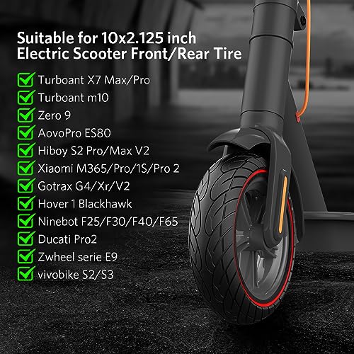 OUXI Pneumatico Solido per 10x2,125 Scooter