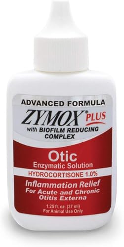 Miniatura 1 de Zymox Advanced Formula Otic Plus Solución enzimática para oídos para perros y gatos con 1% de hidrocortisona, 1.25 onzas