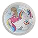 Pomos y Tiradores Infantiles Niña y unicornio Tiradores para muebles cristal Pomo para muebles Tirador de armario 4 piezas para Habitación de Infantil Decoración 3.5×2.8CM