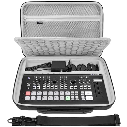 GEEKRIA Hard Shell Travel Case, Compatible with Osee GoStream Duet 8 ISO, Audio Video Switcher...