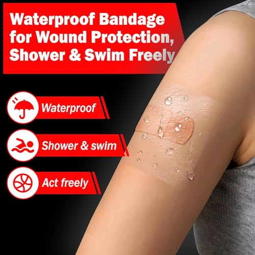 Image of ARTIBETTER Transparent Stretch Adhesive Bandage | Waterproof Clear Film Dressing Tape | Flexible Second-Skin Protective Wrap for Daily Use | Cut-to-Size Adhesive Tape Roll (1 Pc) (10cmx5m)