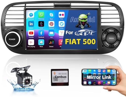 AUTORADIO ANDROID FIAT 500L 2017-2023 STEREO AUTO TOUCH 7 POLLICI WIFI