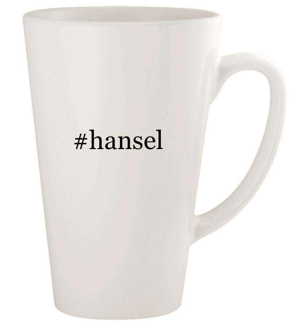 #hansel - 17oz Hashtag Ceramic Latte Coffee Mug Cup, White