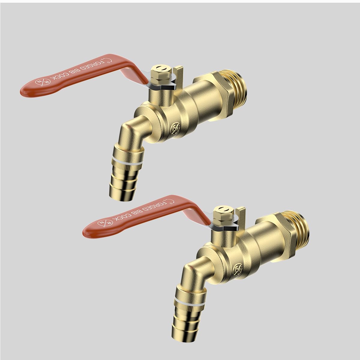 RN Brass Nozzle Bib Cock Tap for Washing Machine | Garden Tap Connection Tap for Outdoor ART-1100 (Pack of 2)-image-38