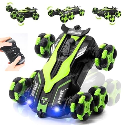 VikriDA 6 Wheel Remote Control Stunt Car 2.4G Off-Road RC Truck Double Sided with 360° Rotating Twisting Drift Car Toy for Kids Boys Girls 3-8 Year Old (Multicolor) (B0DBR34GPT) Amazon Price History, Amazon Price Tracker