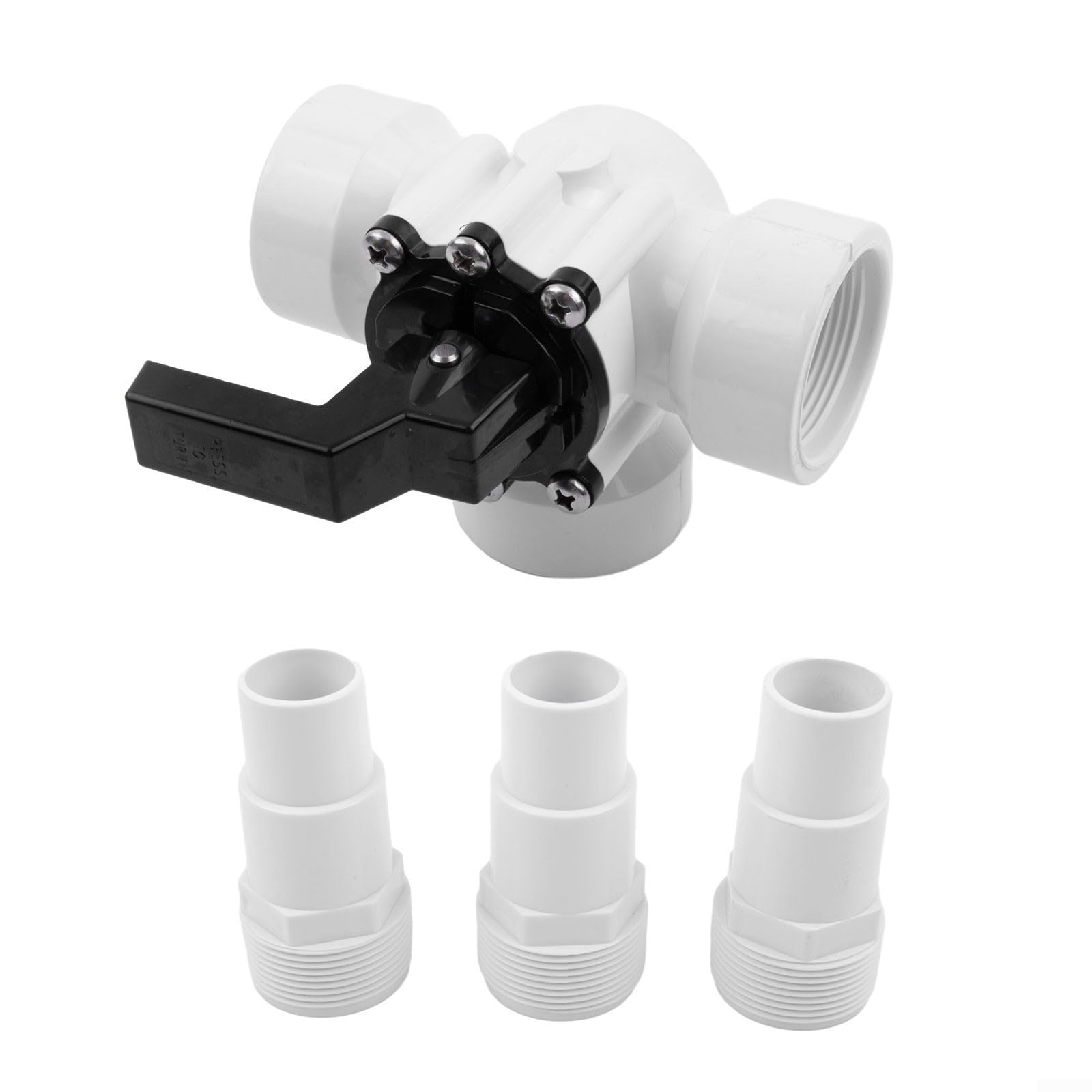 Vanne de dérivation 3 voies en plastique pour piscine