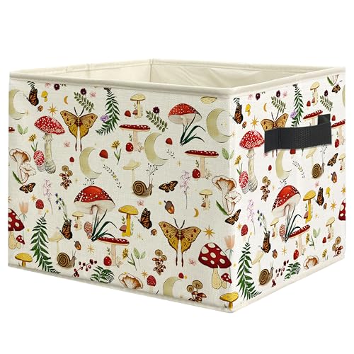 WARDOS Enchanted Forest Mushroom Storage Bin Box with...