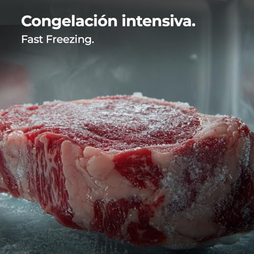 Cecotec Congelador Horizontal 99L Bolero CoolMarket Chest 99P White E. Cesta con Asas, Control Electrónico LED, UltraContact D-Cool, Dual Function, Puerta ZeroG (80º-30º), Fast Freezing, Compacto - imagen 9