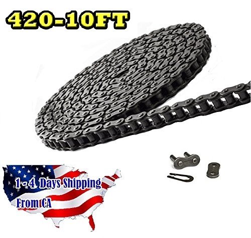 420 Motorcycle Chain 10 Feet with 1 Connecting Link