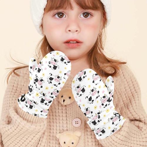 Image of Plaaee Early 1990s Pattern Kids Glove Warm Mitten Winter Favor for Toddler Boys and Girls Children Cold Weather Gloves