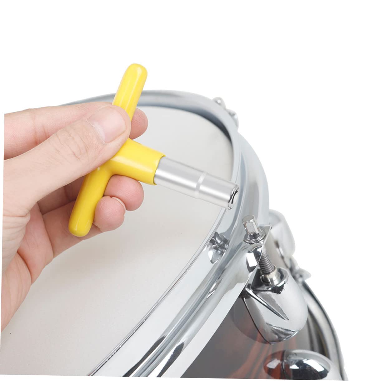 SHOWERORO 3pcs Metal Drum Tuning Keys Silicone Handles Drum Wrench Key Set for Beginners