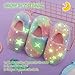 Kids Fuzzy Slippers Luminous Glow in the Dark for Boys Girls House Shoes Indoor 53G24