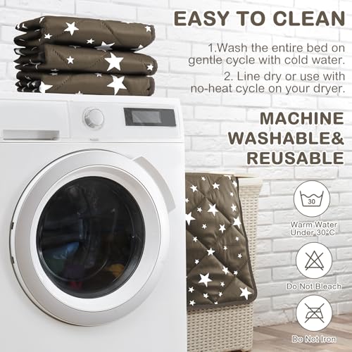 image for Namalu 4 Pack Self Warming Cat Bed Self Heating Cat Mat Star Pattern S