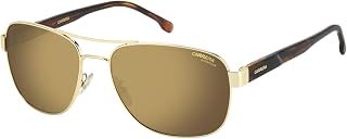 Carrera Flex02/G/S Rechteckige Sonnenbrille für Herren, 62 mm, Kunststofflinse + Paket mit Zubehör-Set