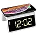 Produktbild Think Gizmos Wecker Digital - Digitaler Wecker mit Qi Kabellosem Ladegerät - Dimmbares Display - 2 Alarm-funktionen und Farbwechselndem Nachtlicht - TG809 - Weiß