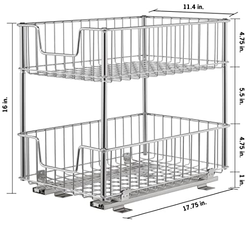 Trinity Ecostorage 2-Tier Wire Drawer With Slides #TOP2