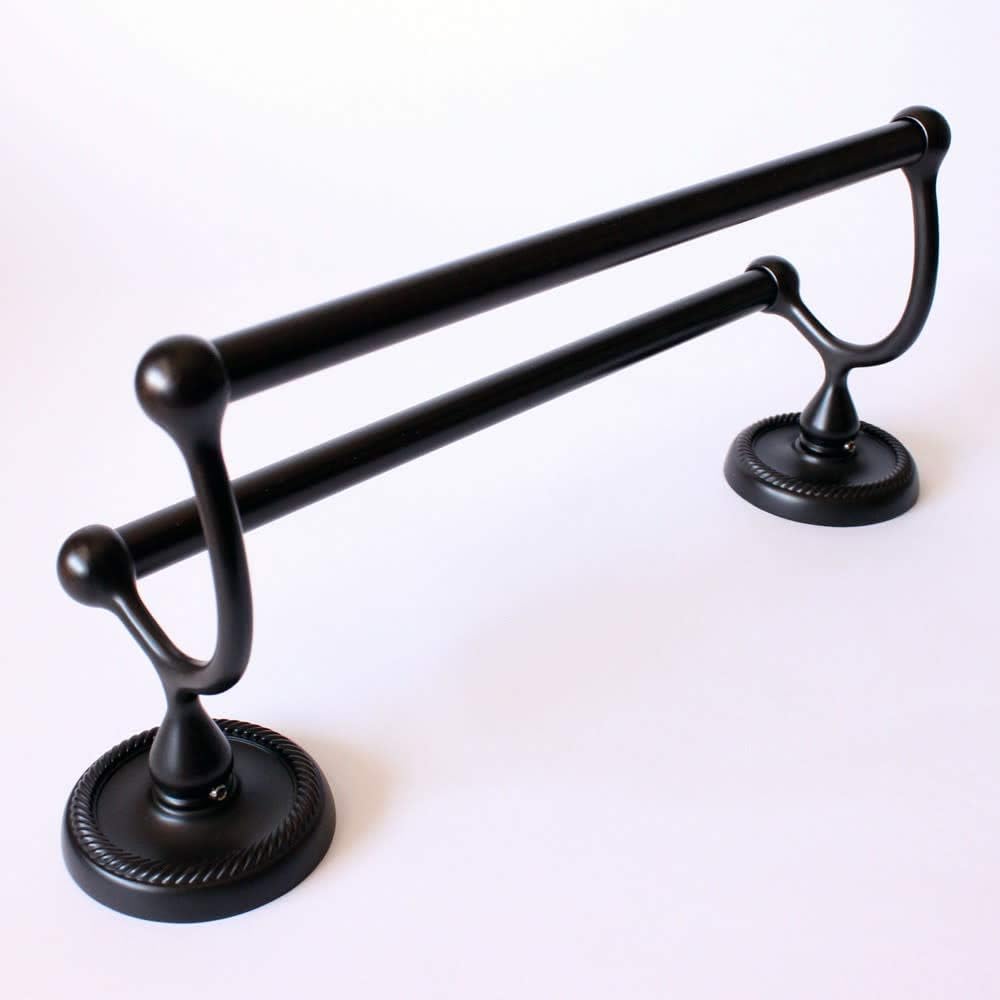 Rusticware 8122ORB 6.5in. Riverside Double Towel Bar, Bronze