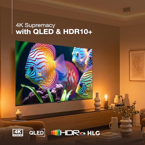 Image of SANSUI 127cm (50) 4K QLED Google TV with Dolby Vision, HDR10+, Dolby Atmos, HSR 120Hz Refresh Rate, MEMC, 30W Surround Sound, FloLED Panel JSW50UG23Q (Black)