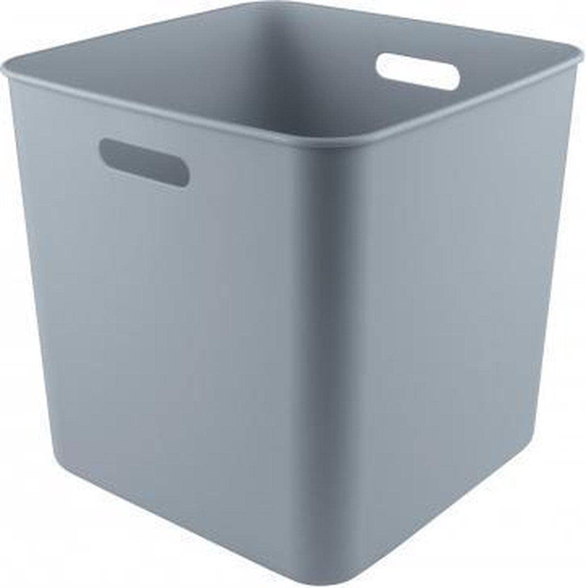 Sunware Basic Cube Box - 10 Contenitori Da 25 Litri, Rosa, 31.8x31.8x31