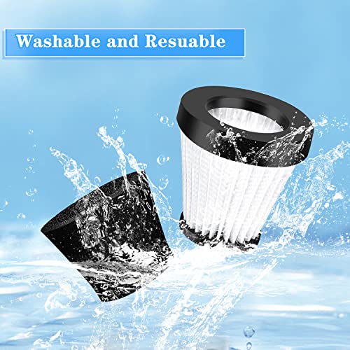 Leadaybetter 4 Pack Replacement Filter For Dirt Devil Scorpion Handheld Vacuum Cleaner Models F117 Sd20005Red, Sd30025B & Bd22025, Compare To Parts Ad40117 #TOP6