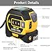 2025 The Ruler 3-in-1 Measuring Tape, Tools Tape Measure, 3 in 1 Rangefinder with Led Display, Digital Tape Measure with Cross Line, AutoLock, Measure Area, Volume, Pythagorean