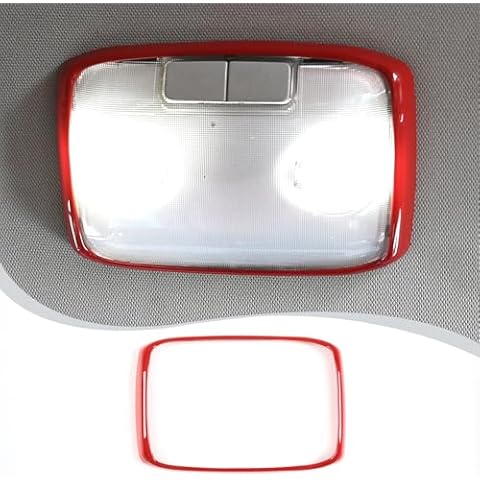 METYOUCAR for Toyota Tundra 2014-2021 Car Roof Rear Reading Light Frame ABS Decoration Cover Interior Accessories (Red) Cover