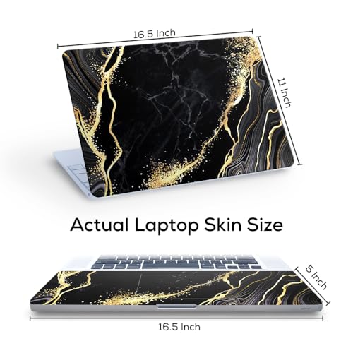 Image of Marbel D9 Top+Wrist Pad Vinyl Laptop Skin /Sticker /Cover for 17 to 17.3 Inches Laptops Laminated-Removable-HD Quality Compatible for Hp-Dell-Sony-Lenovo-Asus etc.(16.5x11 Inches)