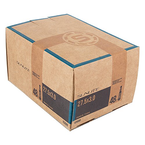 SUNLITE Standard Presta Valve Tubes, 26 x 1.90-2.35" / 48mm, Black