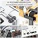 DRIVUU 311Pcs Cable Management Organizer Kit 4 Cable Sleeve Split,53Cable Clips 12Cord Clips Holder,22 Cable Ties, 20 Adhesive Wall Cable Tie, 200Fasten Cable Ties for TV Office Home Electronics