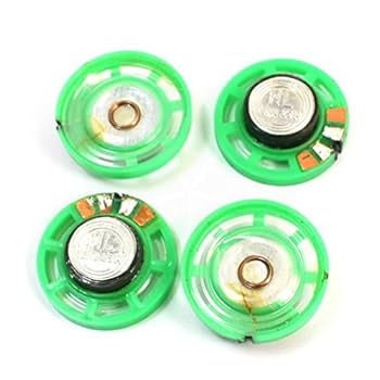 Amazon.co.jp: 4個16 Ohm 0.25 W 29 mmラウンド外部磁気電子