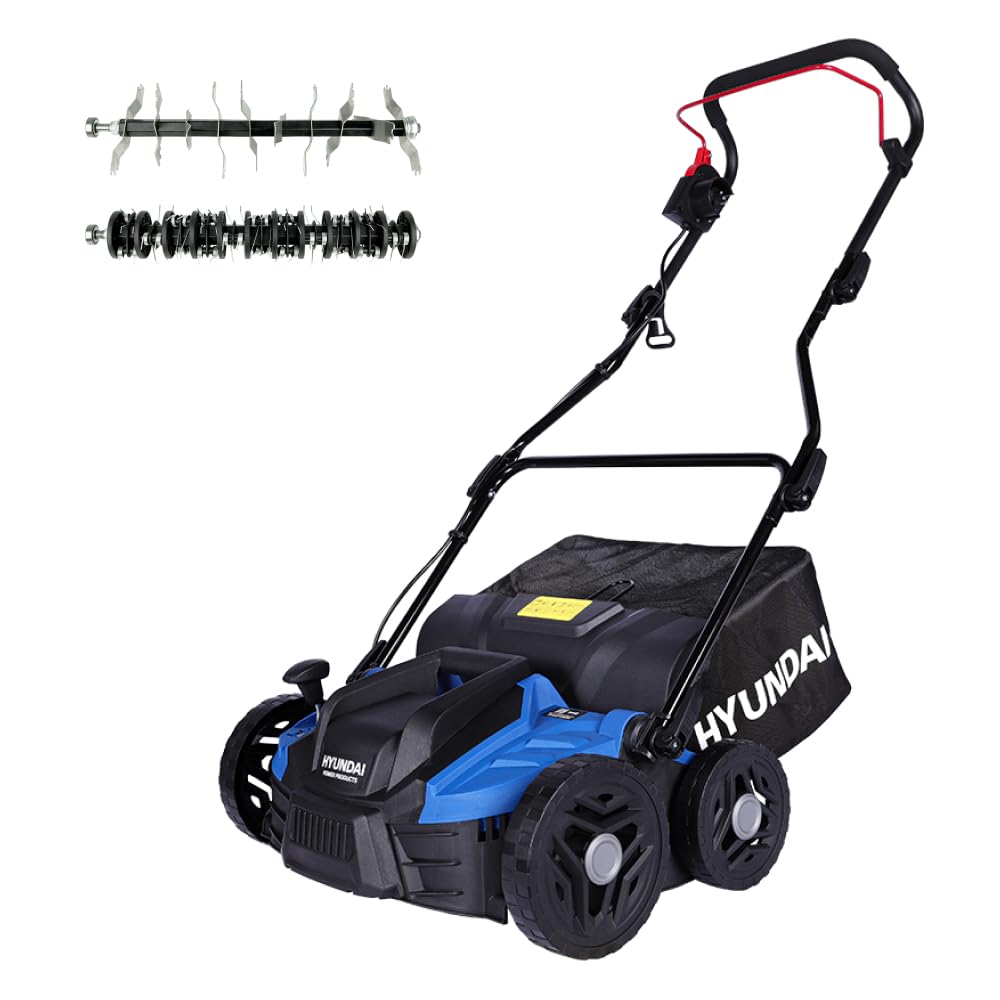 HYUNDAI Elektro-Vertikutierer SC3601E – 1500 W, 36 cm Arbeitsbreite, 45 L Fangkorb